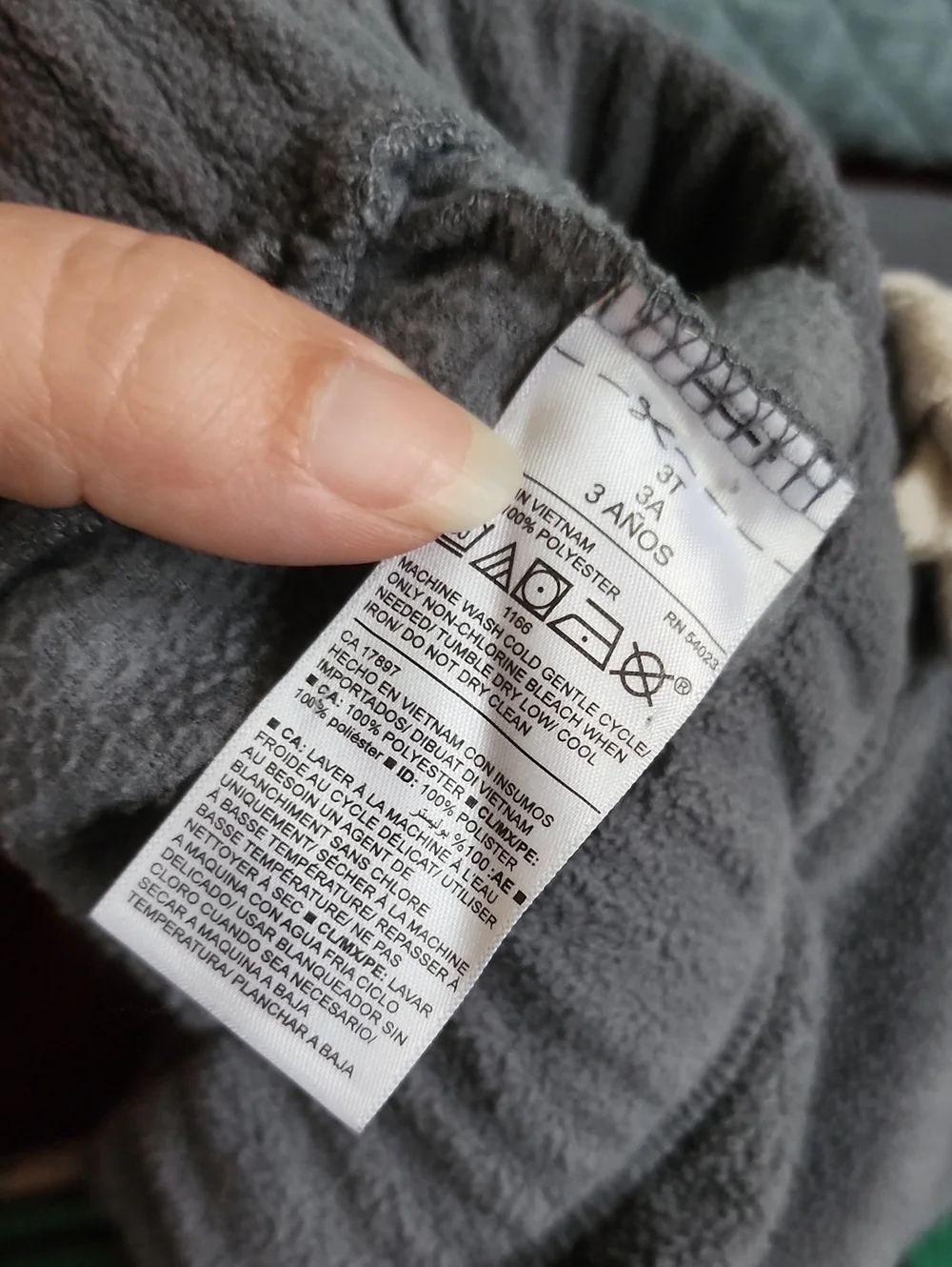 3T Old Navy Gray Fleece Pull-on Straight Leg Pants